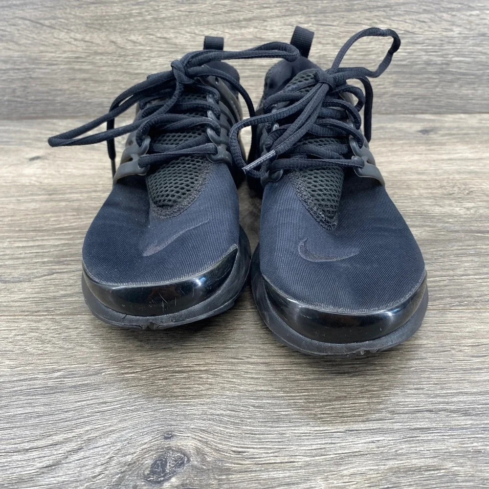 Nike Air Presto Sneakers Youth 5Y Black Triple Black Mesh Low Top 833875-003